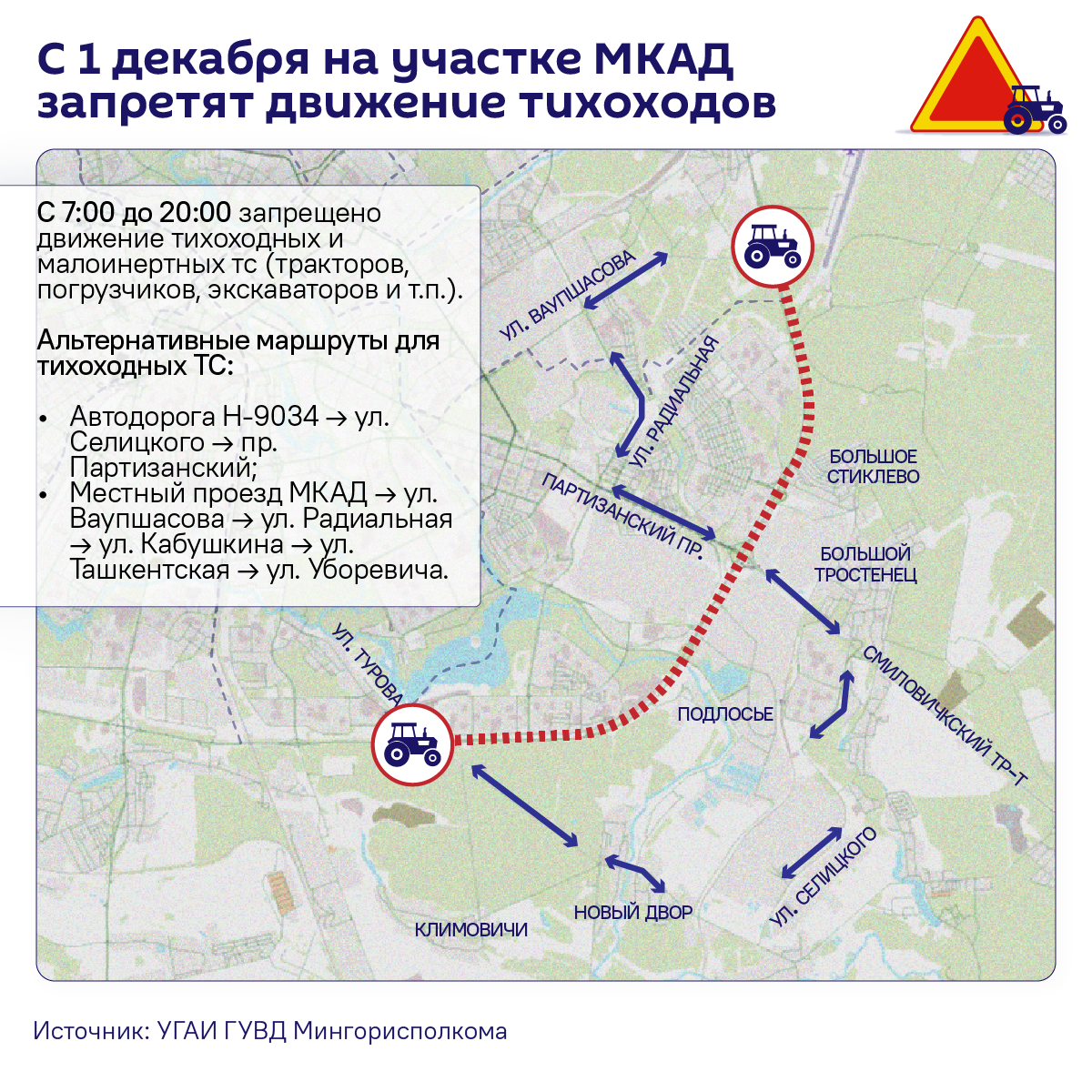 С 1 декабря на участке МКАД запретят движение тихоходов - Sputnik Беларусь