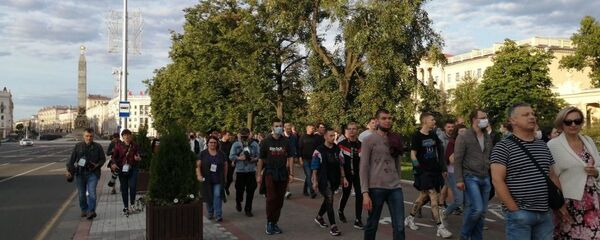 Жители Минска вышли на акцию солидарности - Sputnik Беларусь