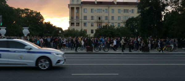 Жители Минска вышли на акцию солидарности 14 июля 2020 года - Sputnik Беларусь