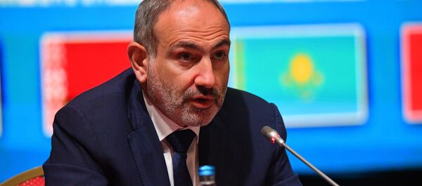 Премьер-министр Армении Никол Пашинян на заседании Евразийского межправительственного совета в Минске - Sputnik Беларусь