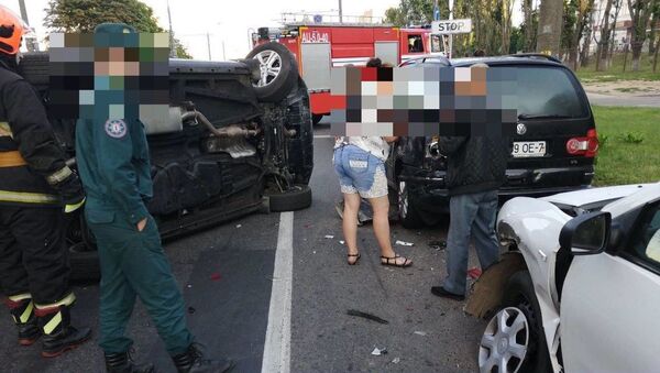 Авария с участием нетрезвой автоледи в Минске - Sputnik Беларусь