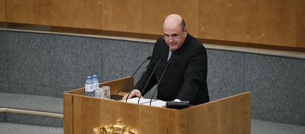 Мішусцін выступіў у Дзярждуме з першай справаздачай урада Мішусцін выступіў у Дзярждуме з першай справаздачай урада - Sputnik Беларусь