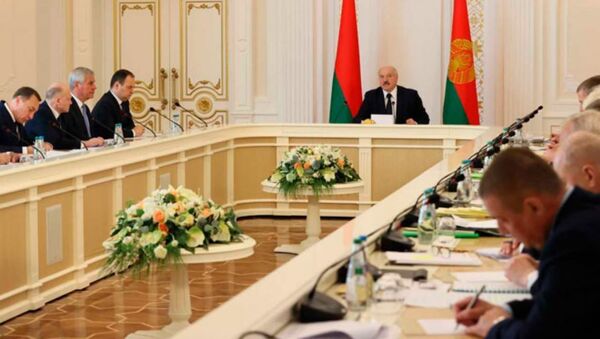 Совещание с экономическим блоком у президента Беларуси Александра Лукашенко - Sputnik Беларусь