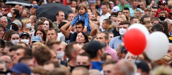 Пикет в поддержку Светланы Тихановской в Гомеле - Sputnik Беларусь