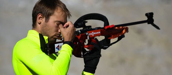 Спортсмен сборной России по биатлону Антон Шипулин - Sputnik Беларусь