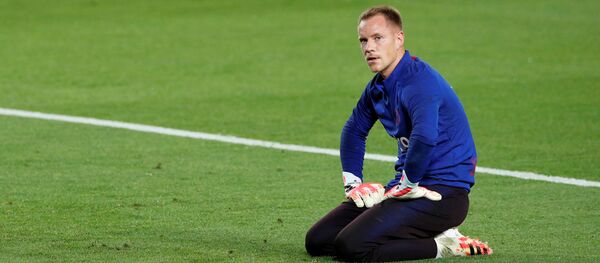 Немецкий голкипер Марк-Андре Тер Штеген - Sputnik Беларусь