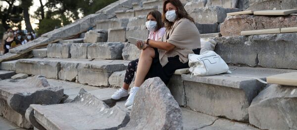 Туристы в Греции - Sputnik Беларусь