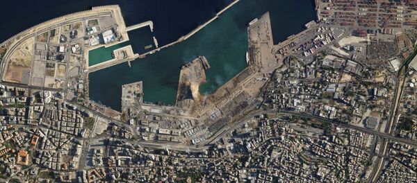 Порт Бейрута после взрыва - Sputnik Беларусь