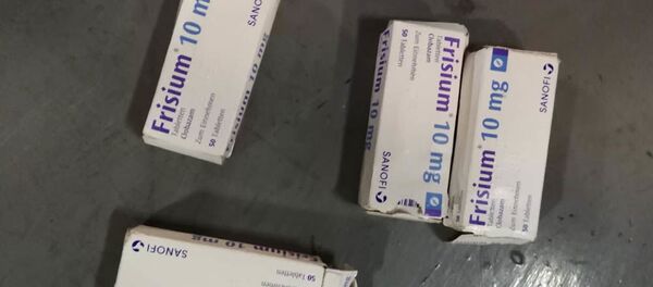 Изъятые у водителя таблетки Изъятые у водителя таблетки - Sputnik Беларусь