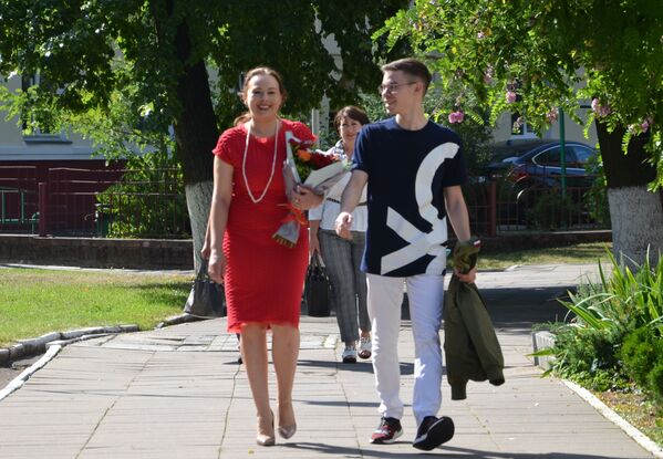 Анна Канопацкая с сыном Алексеем - Sputnik Беларусь