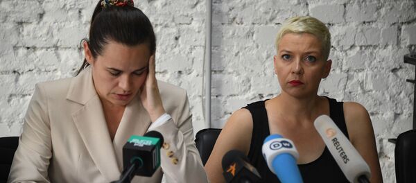 Светлана Тихановская на пресс-конференции  - Sputnik Беларусь