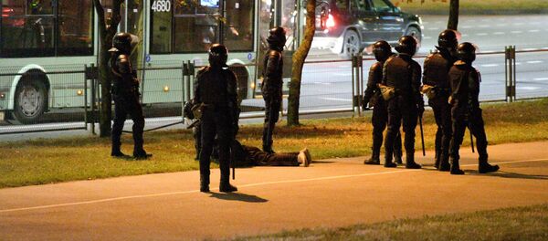 Задержания на третий день протестов в Минске - Sputnik Беларусь