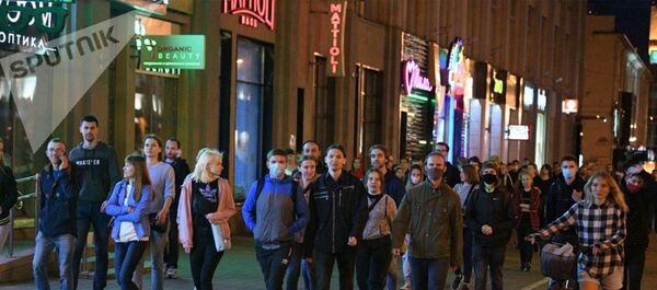 Акции протеста 12 августа в Минске носили мирный характер - Sputnik Беларусь