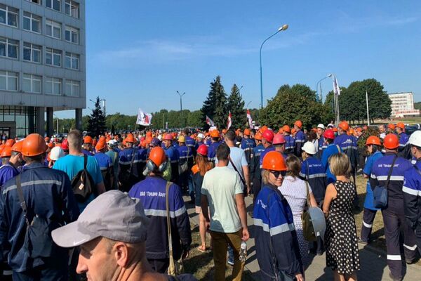 Митинг сотрудников Гродно Азот - Sputnik Беларусь