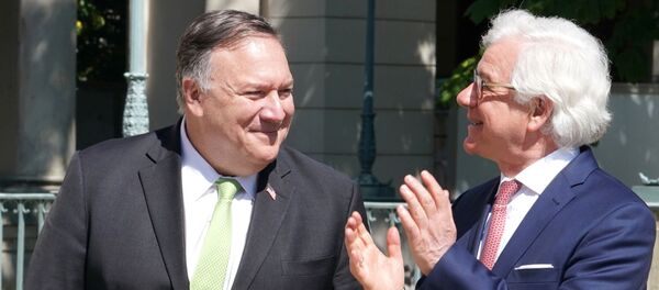 Госсекретарь США Майк Помпео и глава МИД Польши Яцек Чапутович  - Sputnik Беларусь