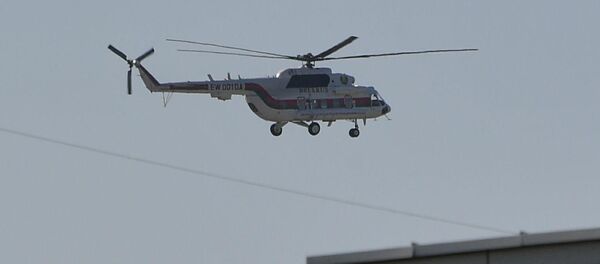 Вертолет Александра Лукашенко над МЗКТ - Sputnik Беларусь