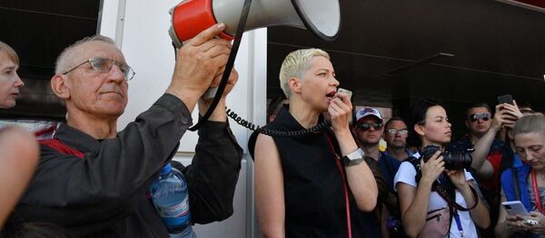 Представитель штаба Тихановской Мария Колесникова у МЗКТ - Sputnik Беларусь