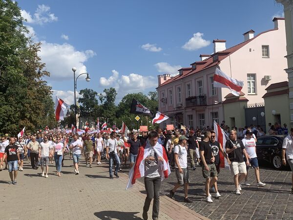 Акция протеста в Гродно: как это было Акция протеста в Гродно: как это было - Sputnik Беларусь