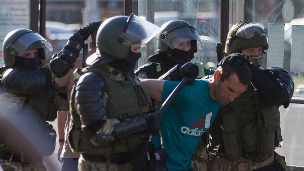 Задержания на акция протеста в Минске - Sputnik Беларусь
