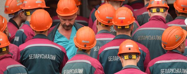 Працаўнікі прадпрыемства Беларуськалій выйшлі на забастоўку Працаўнікі прадпрыемства Беларуськалій выйшлі на забастоўку - Sputnik Беларусь