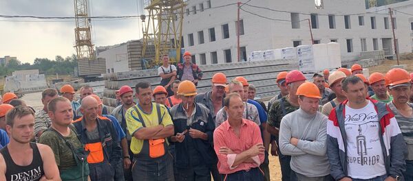 Строители в Гродно создают стачком Строители в Гродно создают стачком - Sputnik Беларусь