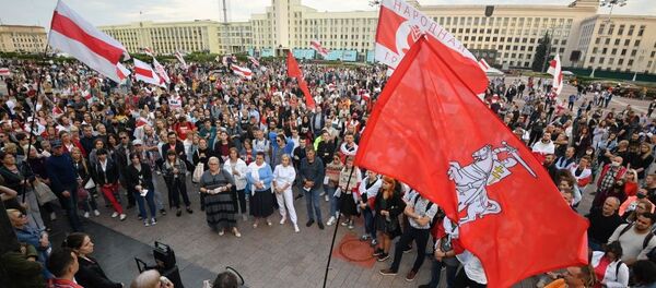 Акция протеста в Минске 20 августа - Sputnik Беларусь