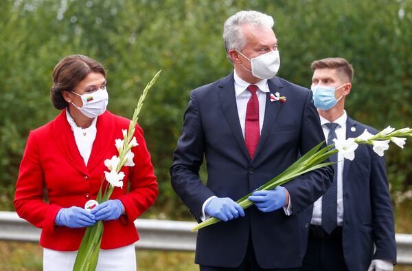 Акцыя салідарнасці з беларускай апазіцыяй прайшла ў Літве - Sputnik Беларусь