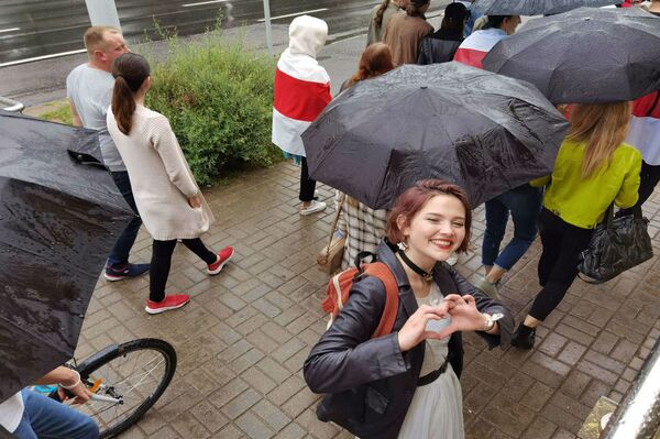 Несмотря на дождь: Марш свободы прошел в Витебске - Sputnik Беларусь