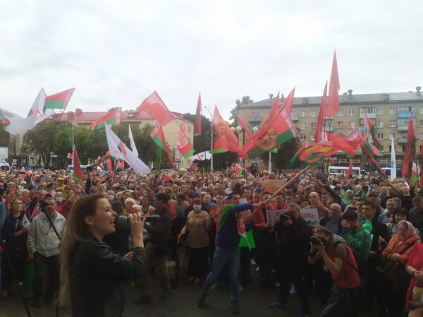 Митинг в поддержку Александра Лукашенко состоялся в Минске - Sputnik Беларусь