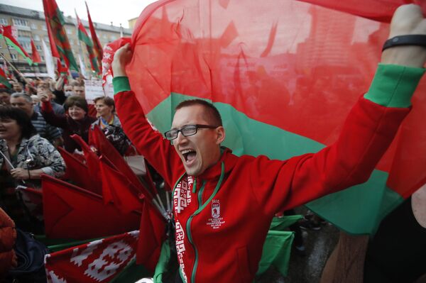 Митинг в поддержку Александра Лукашенко состоялся в Минске - Sputnik Беларусь