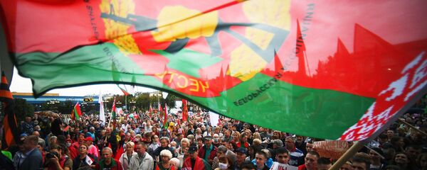 Акция в поддержку А. Лукашенко в Минске - Sputnik Беларусь