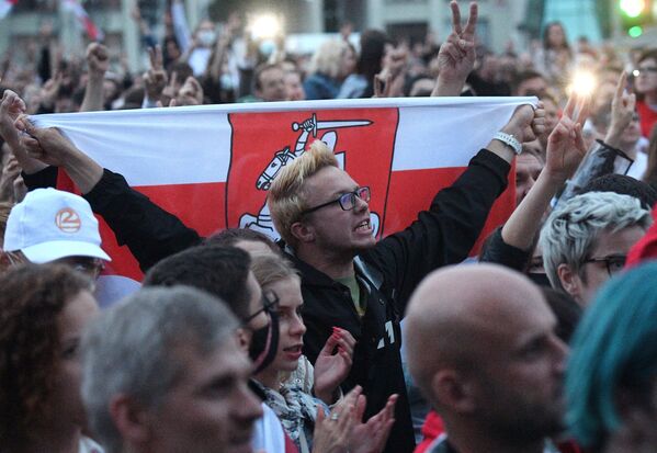 Митинг оппозиции в Минске 25 августа - Sputnik Беларусь