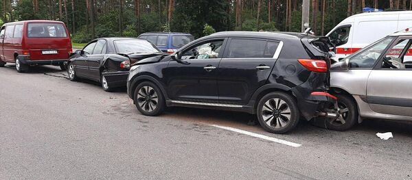 Массовая авария произошла на МКАД - Sputnik Беларусь