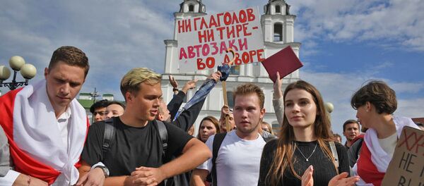 Студенческие протесты в Минске длились больше пяти часов - видео Студенческие протесты в Минске длились больше пяти часов - видео - Sputnik Беларусь