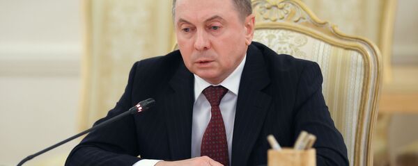 Міністр замежных спраў Беларусі Уладзімір Макей Міністр замежных спраў Беларусі Уладзімір Макей - Sputnik Беларусь