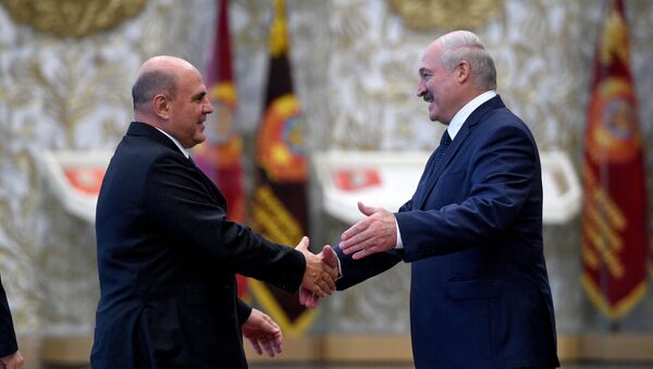 Встреча президента Александра Лукашенко и премьер-министра России Михаила Мишустина - Sputnik Беларусь