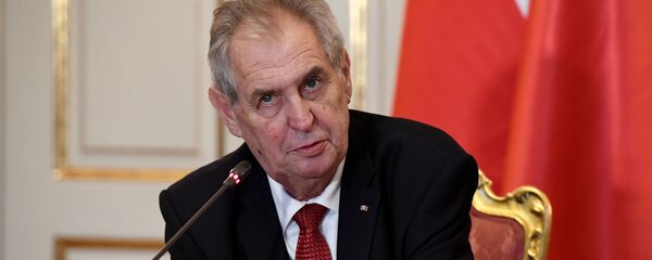 Президент Чехии Милош Земан - Sputnik Беларусь
