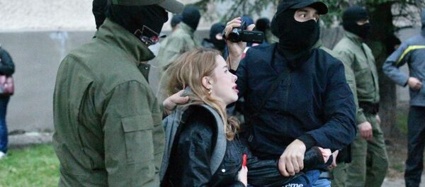 Задержание на акции в Минске - Sputnik Беларусь