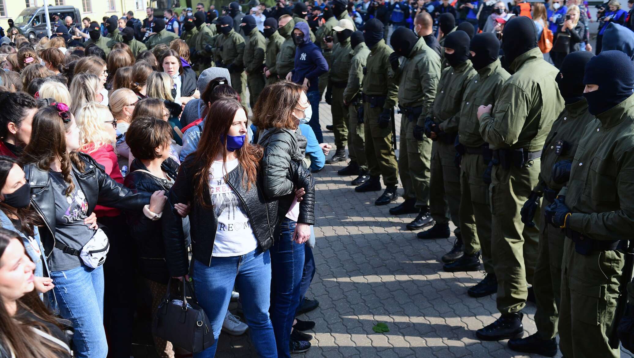 Женский марш в Минске задержания