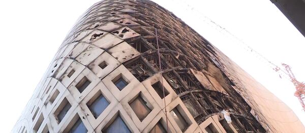 Опять пожар: в центре Бейрута горит строящийся торговый комплекс - видео - Sputnik Беларусь