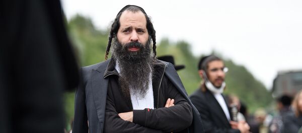 Хасиды-паломники на белорусско-украинской границе - Sputnik Беларусь