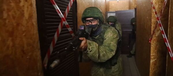 Спецназ освободил заложников на учении Славянское братство – 2020 - Sputnik Беларусь