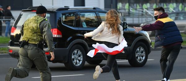 Задержания в Минске во время протестов 20 сентября - Sputnik Беларусь