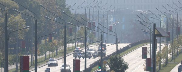 Картэж прэзідэнта на праспекце Пераможцаў у Мінску перад інаўгурацыяй Лукашэнкі - Sputnik Беларусь