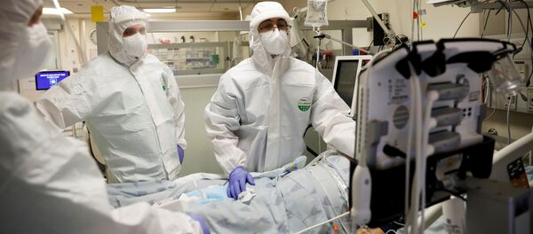Отделение для больных коронавирусом в больнице Израиля - Sputnik Беларусь