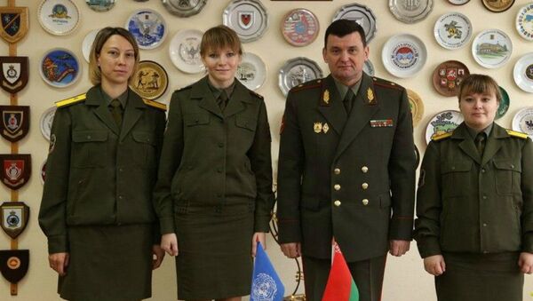 Белорусские специалисты военного госпиталя в миссии Временных сил ООН, убывающие в Ливан - Sputnik Беларусь