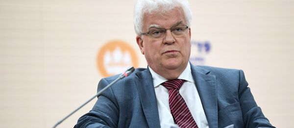 Надзвычайны і паўнамоцны пасол, пастаянны прадстаўнік РФ пры Еўрапейскім саюзе Уладзімір Чыжоў Надзвычайны і паўнамоцны пасол, пастаянны прадстаўнік РФ пры Еўрапейскім саюзе Уладзімір Чыжоў - Sputnik Беларусь