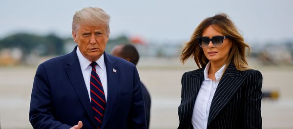 Президент США Дональд Трамп и его супруга Мелания Трамп - Sputnik Беларусь