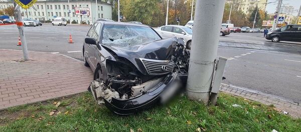 Последствия ДТП на Машерова Последствия ДТП на Машерова - Sputnik Беларусь