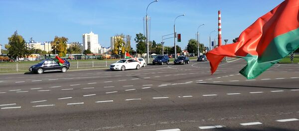 Сторонники Лукашенко проехали в его поддержку полтысячи километров - видео - Sputnik Беларусь